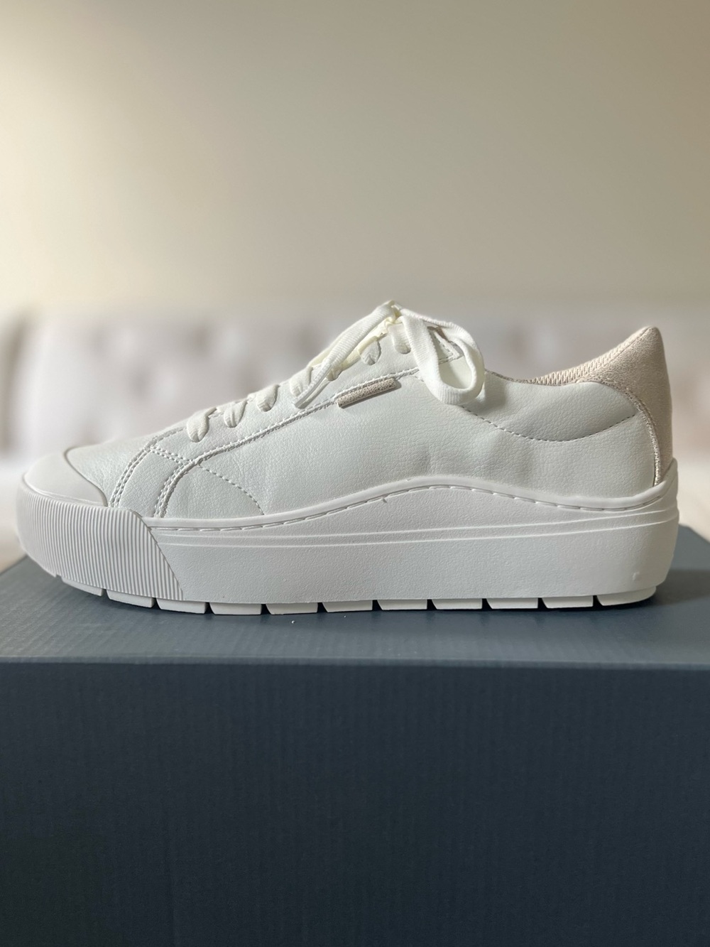 Light Metallic Gold and White Platform Sneakers - Dr. Scholl’s Time Off - Picture 10 of 13